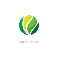 Nature symbol organic logo concept vector