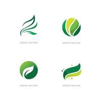 Nature symbol organic logo concept vector