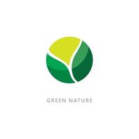 Nature symbol organic logo concept vector