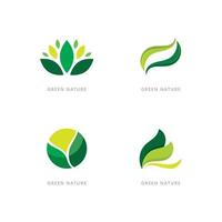 Nature symbol organic logo concept vector