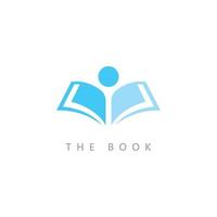 Education logo icon template. open book illustration vector