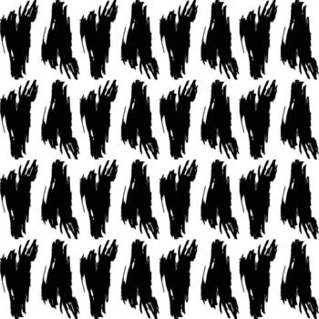 Ilustración de vector de diseño de patrón de textura de fondo abstracto de pincel negro.