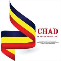 Happy independence day of Chad. template, background. Vector illustration