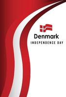 Happy independence day of  Denmark. template, background. Vector illustration