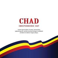 Happy independence day of Chad. template, background. Vector illustration