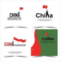 Happy independence day of China. template, background. Vector illustration