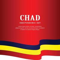 Happy independence day of Chad. template, background. Vector illustration