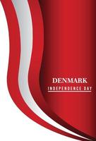 Happy independence day of  Denmark. template, background. Vector illustration