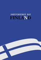 Happy independence day of Finland. template, background. Vector illustration