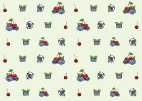 Fruits illustration seamless pattern design vector eps format