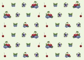 Fruits illustration seamless pattern design vector eps format