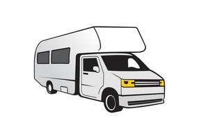 RV recreational vehicle design illustration vector