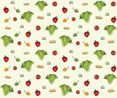 Vegetables illustration seamless pattern design vector eps format