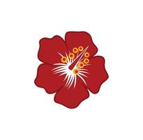 ilustración de diseño de flor de hibisco vector
