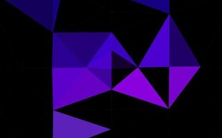 Dark Purple vector polygon abstract background.