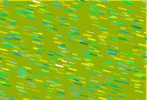 Light Green, Yellow vector backdrop with long lines.