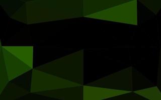 Dark Green vector shining triangular template.