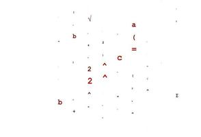 Light Red vector pattern with arithmetic signs.