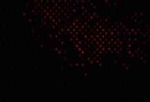 Dark red vector pattern with symbol of cards.