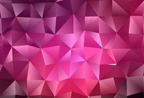 Dark Pink vector polygonal background.