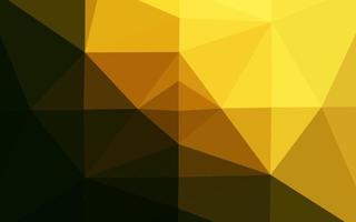 Dark Green, Yellow vector low poly cover.