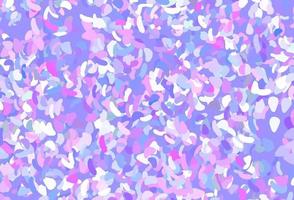 Light Pink, Blue vector pattern with chaotic shapes.