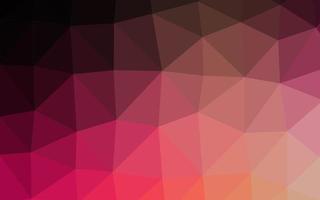 Dark Red, Yellow vector shining triangular template.