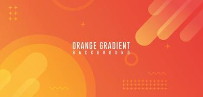 Gradient Abstract Background, Full color abstract background, Orange Background