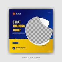 creative eye-catching social media post template for digital marketing. vector