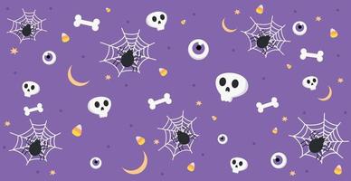 Colorful pattern background for the holiday halloween - Vector