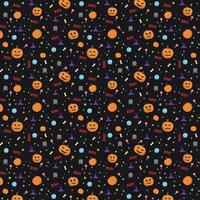 Colorful pattern background for the holiday halloween - Vector