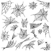 Build a spider web element for the holiday Halloween - Vector