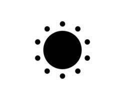 Sun vector border icon. This icon use for admin panels, website, interfaces, mobile apps