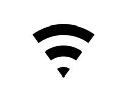 Ilustración de vector de icono de wifi. símbolo de punto de acceso wifi aislado. diseño gráfico de señal de internet. Pictograma de concepto de conexión inalámbrica. símbolo de línea de red wifi. elemento de salida de red inalámbrica.