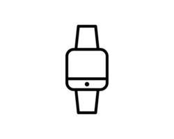 icono de reloj inteligente aislado sobre fondo blanco. reloj símbolo moderno, sencillo, vector, icono para diseño web, aplicación móvil, interfaz de usuario. ilustración vectorial vector