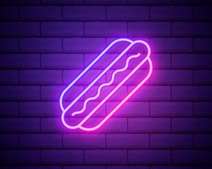 Hot Dog Neon Vector Art, Icons, and Graphics for Free Download