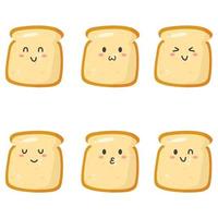 toast bread pattern vector