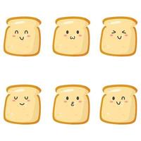 toast bread pattern vector