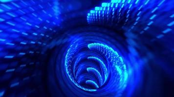 loop blue edots digitaler futuristischer Tunnel video