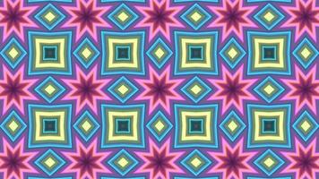 Kaléidoscope de fond abstrait texture multicolore video