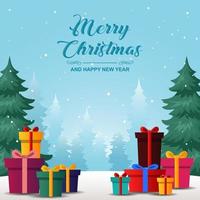 Christmas Gift Background vector