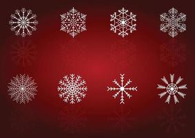 Merry Christmas Snow Flake Pack vector