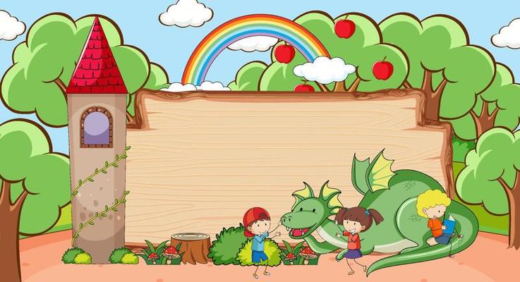 Fairy tale banner template