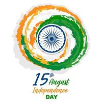 cartel del día de la independencia india vector