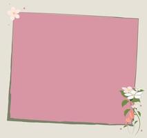 Background with Flower Decoration vector