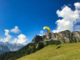 Paragliding in the Alps around Lake Achensee and Rofan Mountains photo