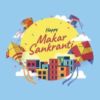 Happy Makar Sankranti vector