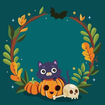 Halloween Frame Template Background