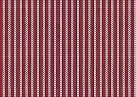 Knitting seamless red and white pattern