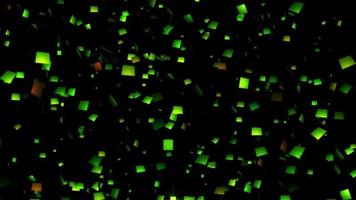 confetti green particle loop animation video